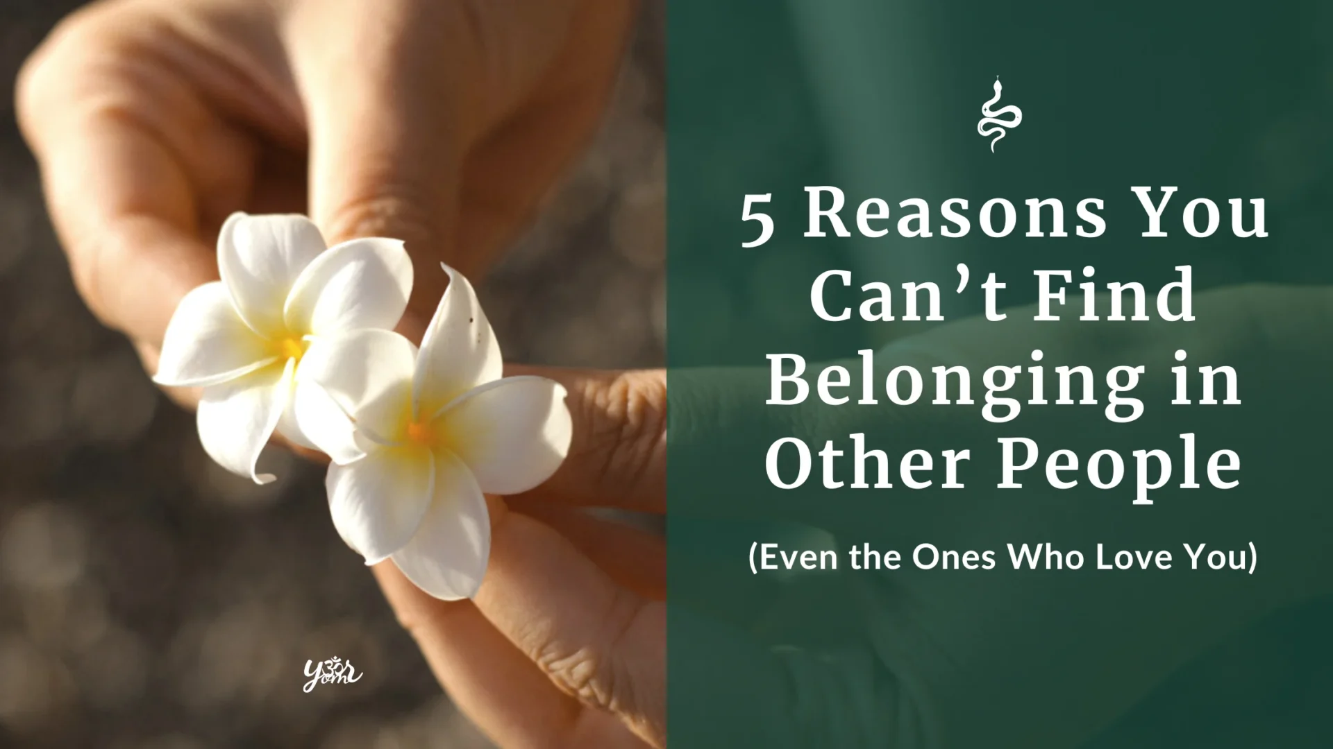 5 reasons you can't find belonging in other people